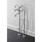Kingston Brass CCK226K1 Freestanding Clawfoot Tub Faucet Package with Supply Line, Polished Chrome CCK226K1 - alternate 4